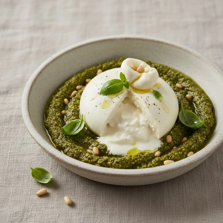 Burrata au pesto