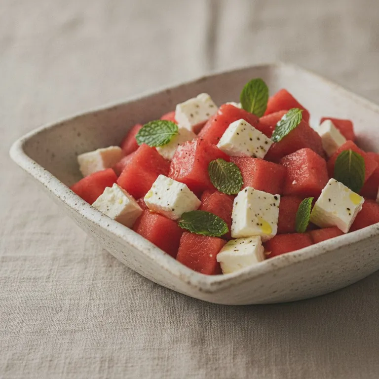 Salade pastèque-feta