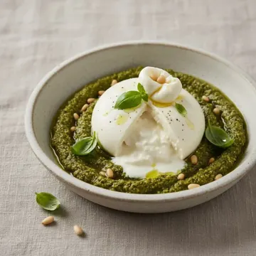 Burrata au pesto