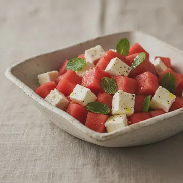 Salade pastèque-feta