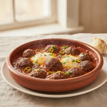 Tajine de kefta aux œufs